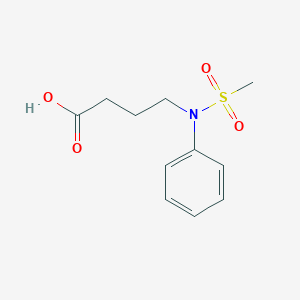 4-[(Methylsulfonyl)(phenyl)amino]butanoic acid图片