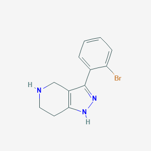 3-(2-Bromophenyl)-4,5,6,7-tetrahydro-2H-pyrazolo[4,3-c]pyridine图片