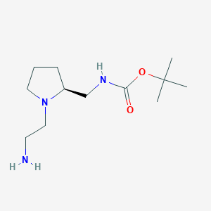 [(S)-1-(2-Amino-ethyl)-pyrrolidin-2-ylmethyl]-carbamic acid tert-butyl ester图片