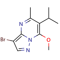 3-bromo-7-methoxy-5-methyl-6-(propan-2-yl)pyrazolo[1,5-a]pyrimidine图片