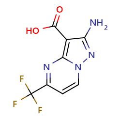 2-amino-5-(trifluoromethyl)pyrazolo[1,5-a]pyrimidine-3-carboxylicacid图片