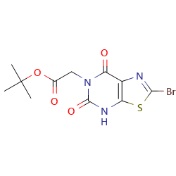 tert-butyl2-{2-bromo-5,7-dioxo-4H,5H,6H,7H-[1,3]thiazolo[5,4-d]pyrimidin-6-yl}acetate图片