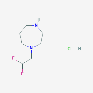 1-(2,2-difluoroethyl)-1,4-diazepane hydrochloride图片