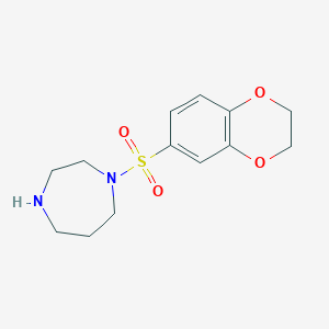 1-(2,3-Dihydro-1,4-benzodioxine-6-sulfonyl)-1,4-diazepane图片