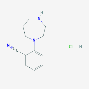 2-(1,4-diazepan-1-yl)benzonitrile hydrochloride图片