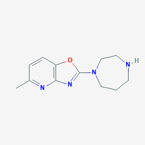 2-(1,4-Diazepan-1-yl)-5-methyl[1,3]oxazolo[4,5-b]pyridine图片