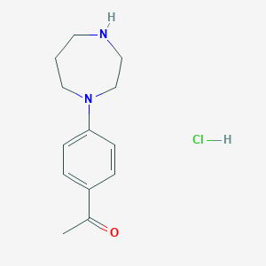 1-[4-(1,4-Diazepan-1-yl)phenyl]ethan-1-one Hydrochloride图片