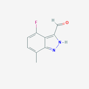 4-Fluoro-7-methyl-3-formyl(1H)indazole图片