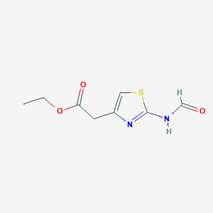 Ethyl 2-(2-formylaminothiazol-4-yl)acetate图片