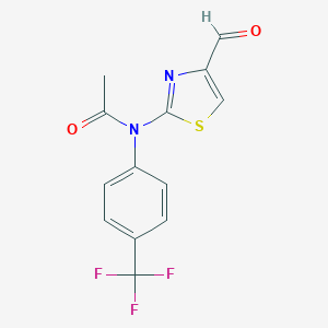 N-(4-Formyl-1,3-thiazol-2-yl)-N-[4-(trifluoromethyl)phenyl]acetamide图片