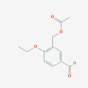 2-ethoxy-5-formylbenzyl acetate图片