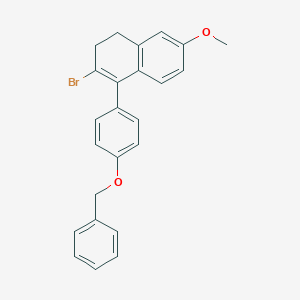 2-Bromo-3,4-dihydro-6-methoxy-1-[4-(phenylmethoxy)phenyl]naphthalene图片