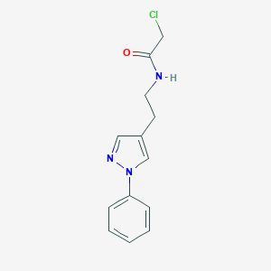 2-chloro-N-[2-(1-phenyl-1H-pyrazol-4-yl)ethyl]acetamide图片