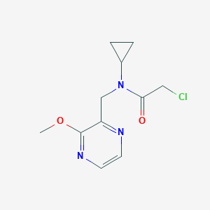 2-Chloro-N-cyclopropyl-N-(3-methoxy-pyrazin-2-ylmethyl)-acetamide图片