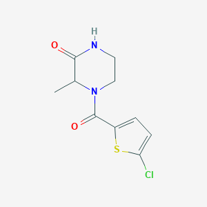 4-(5-Chlorothiophene-2-carbonyl)-3-methylpiperazin-2-one图片