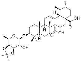 Quinovic acid 3β-O-(3',4'-O-isopropylidene)-β-D-fucopyranoside图片