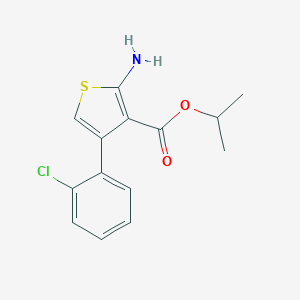 Isopropyl 2-amino-4-(2-chlorophenyl)thiophene-3-carboxylate图片