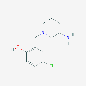 2-[(3-aminopiperidin-1-yl)methyl]-4-chlorophenol图片