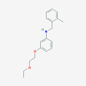 3-(2-Ethoxyethoxy)-N-(2-methylbenzyl)aniline图片