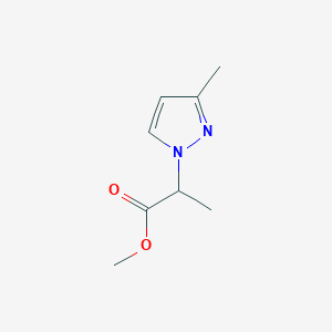 2-(3-Methyl-pyrazol-1-yl)-propionic acid methyl ester图片