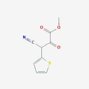 3-Cyano-2-oxo-3-thiophen-2-yl-propionic acid methyl ester图片