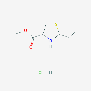Methyl 2-ethyl-1,3-thiazolidine-4-carboxylate hydrochloride图片