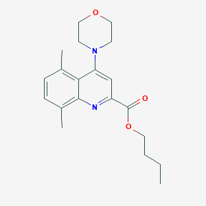 BUTYL 5,8-DIMETHYL-4-MORPHOLINOQUINOLINE-2-CARBOXYLATE图片