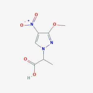 2-(3-Methoxy-4-nitro-pyrazol-1-yl)-propionic acid图片