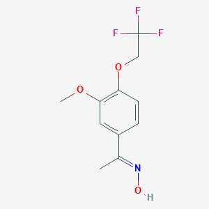 N-{1-[3-Methoxy-4-(2,2,2-trifluoroethoxy)phenyl]ethylidene}hydroxylamine图片