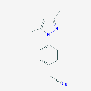 2-[4-(3,5-dimethyl-1H-pyrazol-1-yl)phenyl]acetonitrile图片