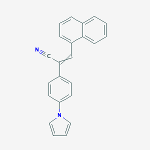 (Z)-3-(1-naphthyl)-2-[4-(1H-pyrrol-1-yl)phenyl]-2-propenenitrile图片