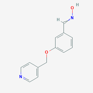 N-{[3-(Pyridin-4-ylmethoxy)phenyl]methylidene}hydroxylamine图片