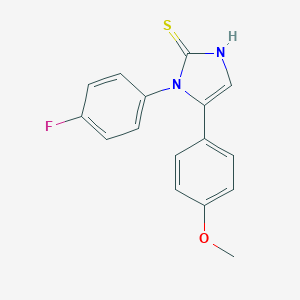 1-(4-Fluorophenyl)-5-(4-methoxyphenyl)-1,3-dihydro-2H-imidazole-2-thione图片