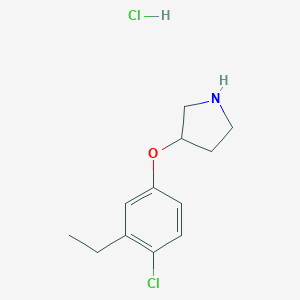 3-(4-Chloro-3-ethylphenoxy)pyrrolidinehydrochloride图片