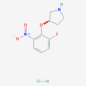(R)-3-(2-Fluoro-6-nitrophenoxy)pyrrolidine hydrochloride图片