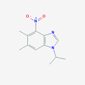 1-isopropyl-5,6-dimethyl-4-nitro-1H-1,3-benzimidazole图片