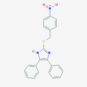 2-[(4-Nitrobenzyl)sulfanyl]-4,5-diphenyl-1H-imidazole图片