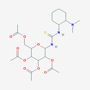 N-[(1R,2R)-2-(二甲基氨基)环己基]-N'-(2,3,4,6-四-O-乙酰基-β-D-吡喃葡萄糖基)硫脲图片