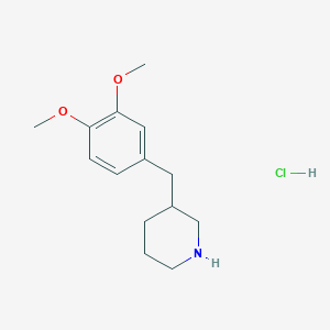 3-[(3,4-Dimethoxyphenyl)methyl]-piperidine Hydrochloride Salt图片