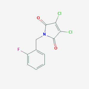 3,4-Dichloro-1-[(2-fluorophenyl)methyl]-2,5-dihydro-1H-pyrrole-2,5-dione图片