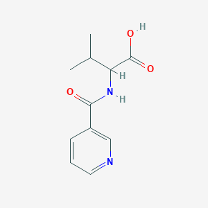 3-methyl-2-(pyridin-3-ylformamido)butanoic Acid图片