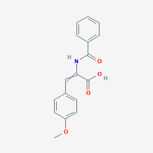 (2Z)-3-(4-Methoxyphenyl)-2-(phenylformamido)prop-2-enoic Acid图片