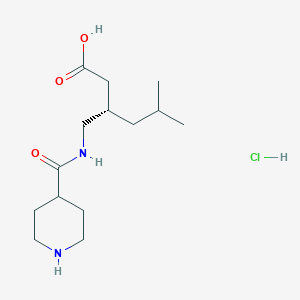(3S)-5-Methyl-3-{[(piperidin-4-yl)formamido]methyl}hexanoic Acid Hydrochloride图片