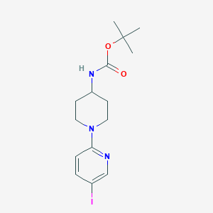 tert-Butyl 1-(5-iodopyridin-2-yl)piperidin-4-ylcarbamate图片