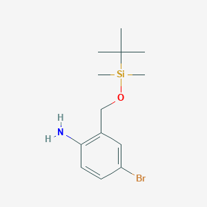 4-bromo-2-{[(tert-butyldimethylsilyl)oxy]methyl}aniline图片