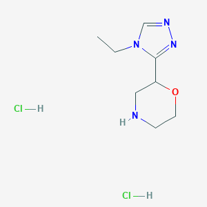 2-(4-Ethyl-4H-1,2,4-triazol-3-yl)morpholine dihydrochloride图片