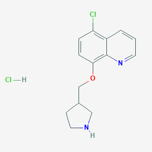 5-Chloro-8-(3-pyrrolidinylmethoxy)quinolinehydrochloride图片