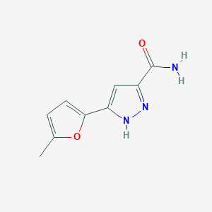 3-(5-甲基呋喃-2-基)-1H-吡唑-5-甲酰胺图片