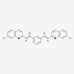 7-Chloro-2-[(E)-2-[3-[(E)-2-(7-chloroquinolin-2-yl)ethenyl]phenyl]ethenyl]quinoline图片