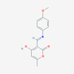3-[(4-Methoxyanilino)methylene]-6-methyl-2H-pyran-2,4(3H)-dione图片